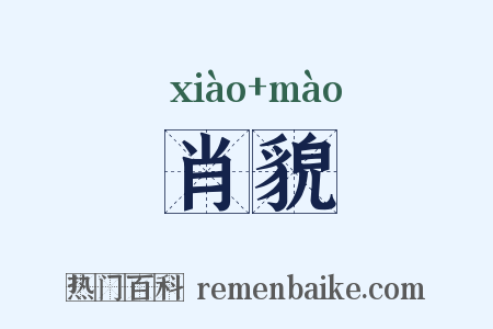 肖貌是什么意思的图片